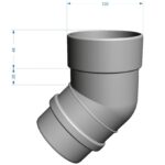 Купить Колено 45 Docke Lux