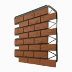 Фасадные панели ДАЧНЫЙ Кирпич баварский терракотовый 1